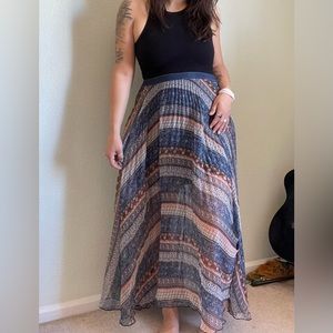 boho maxi skirt